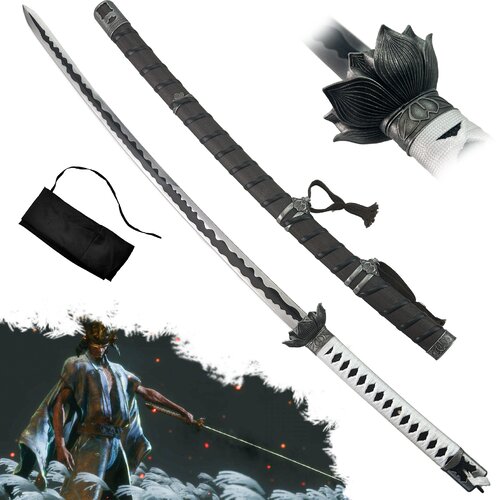  Sekiro: Shadows Die Twice replika katane Black Mortal Blade Slike