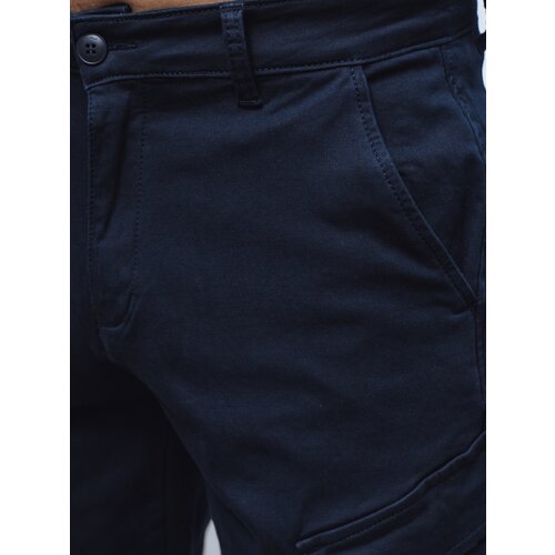 DStreet Men&amp;#039;s Navy Blue Fabric Shorts Slike