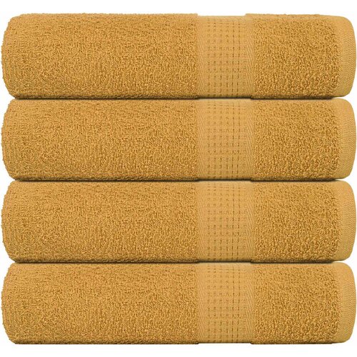 Furnova Kopalne brisače 4 kos zlata 100x150 cm 360 g/m² 100% bombaž, (21916741) Cene