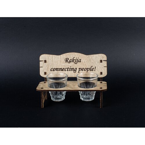 BeamCraft Klupica rakija i dve ča&scaron;ice za rakiju Connecting people Cene