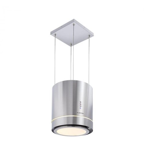 Klarstein tron ambience, otočni digestor, &amp;Oslash; 38 cm, recirkulacija 540 m&amp;sup3; / h, led, nerjaveče jeklo Slike