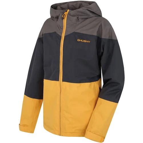 Husky Children's hardshell jacket Nicker K dark. gray / light mustard