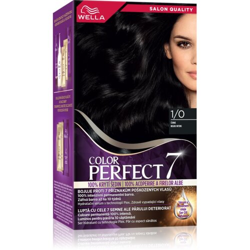 Wella Color Perfect boja za kosu nijansa 1/0 Infinite Black 1 kom Slike