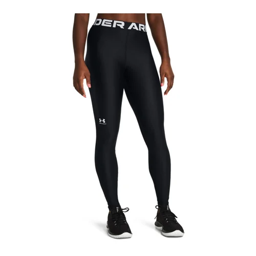 Under Armour UA HeatGear Authentics Women's Leggings, Black/White - L, (21382228)