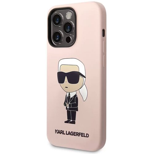  Maska za iPhone 15 Pro Max Karl Lagerfeld Hc Silicone NFT Ikonik roze Cene