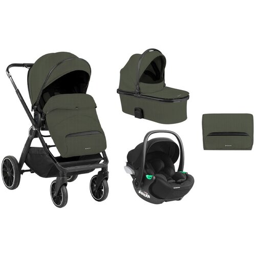 Kikka Boo kolica tiffany 3in1 premium set sa auto sedištem i-trail i-size i tvrdom korpom army green Cene