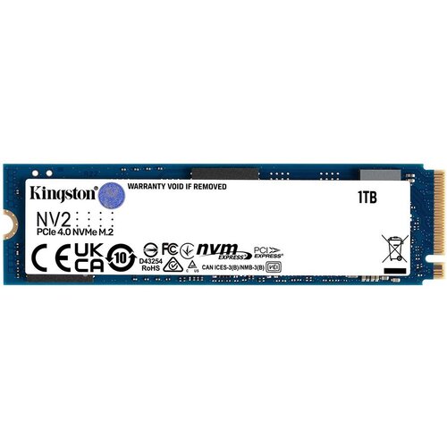 Kingston 2TB NV2 M.2 2280 PCIe 4.0 NVMe SSD, up to 3,500MB/s read, 2,800MB/s write, EAN: 740617329971 Cijene