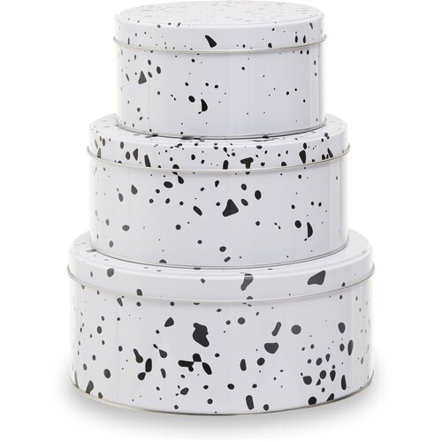 Premier Housewares Kovinske posode za shranjevanje živil v kompletu 3 ks Speckled – Cene