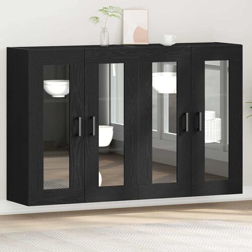  Zidni ormari 2 kom. Crni hrast 69,5 x 34 x 90 cm Cene