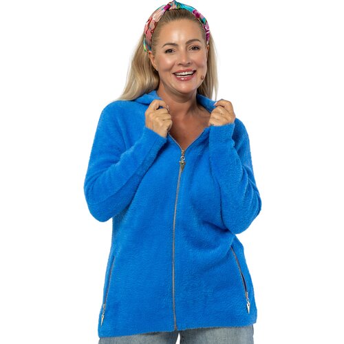 Pri Warm cardigan sweater made of fluffy knit fabric GRAZYNA Slike