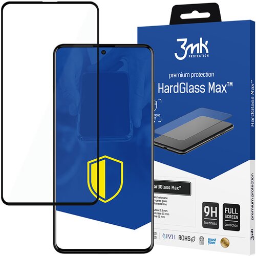 3mk SAMSUNG GALAXY A51/A52 4G/5G A52S 5G BLACK - HARDGLASS MAX, (22002230) Slike