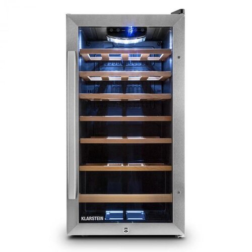 Klarstein Vivo Vino 26, 88 litrov, hladilnik za vino, 26 steklenic, črna, LED Cene