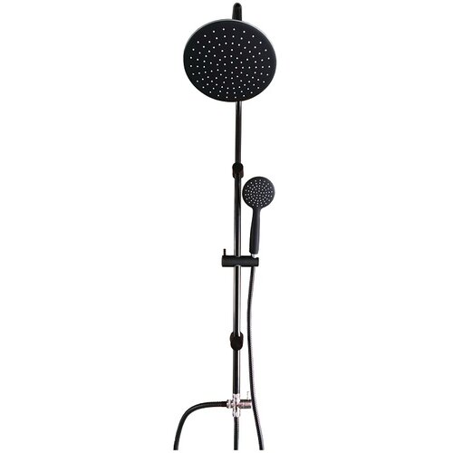 AQUAART pršni set z nadglavno prho africa r (črno-bela, cev 150 cm, Ø 20 cm, višina 100 cm) Cene