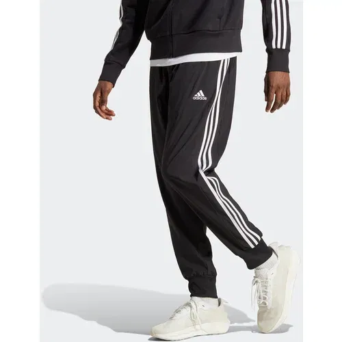 ADIDAS SPORTSWEAR Sportske hlače 'Aeroready Essentials Tapered Cuff 3-Stripes' crna / bijela