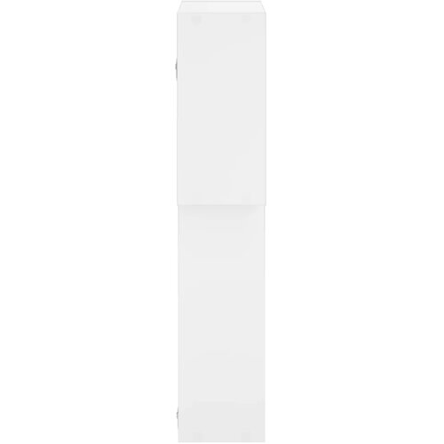  Zidna polica Bijela 98 x 17 x 91 cm Prerađeno drvo - Bijela Slike