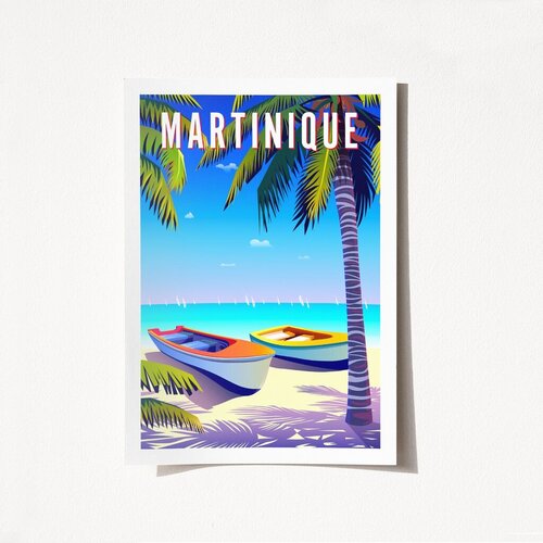 Wallity Poster Martinique-1999, 29,7x42 cm Cene