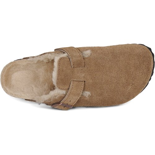 Birkenstock Cokli Boston Shearling Kostanjeva Slike