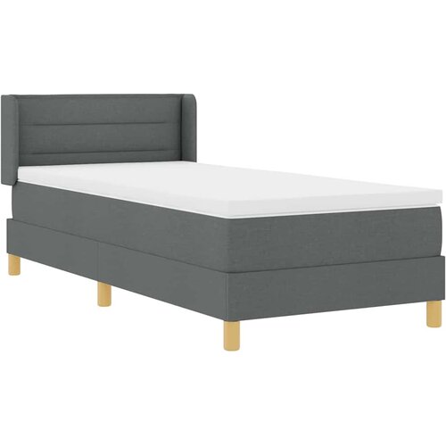  s opruga kutije Tamno siva 200 x 90 cm tkanina Slike
