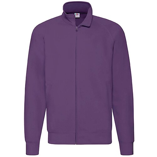 Fruit Of The Loom Men's Purple Lightweight Sweat Jacket Slike
