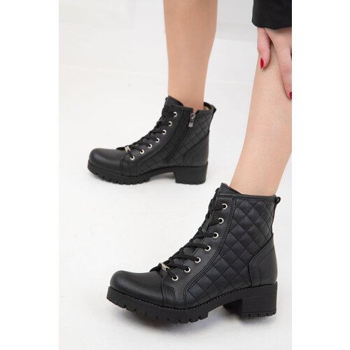 Soho Black Quilted 13786 Boots &amp;amp; Bootie Slike