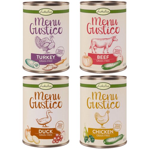  Me&scaron;ano poskusno pakiranje Lukullus Menu Gustico po poskusni ceni - 6 x 400 g (4 sorte) Cijene