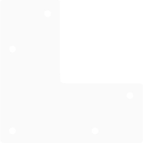 vidaXL noge za mizo za lase 4 kosi bela 42 cm trdno jeklo Cene