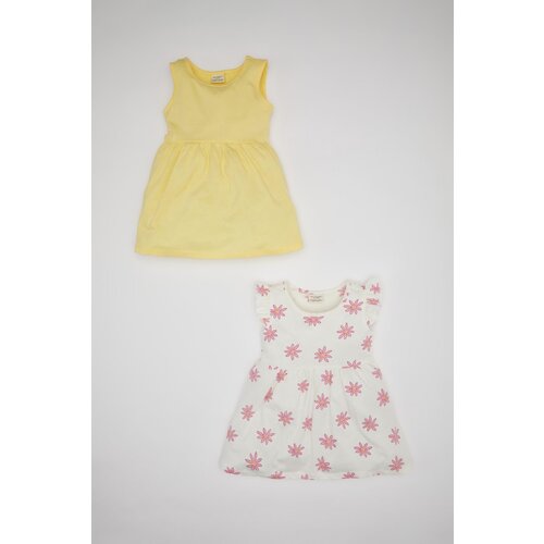 Defacto baby Girl Patterned Sleeveless 2-Piece Dress Slike