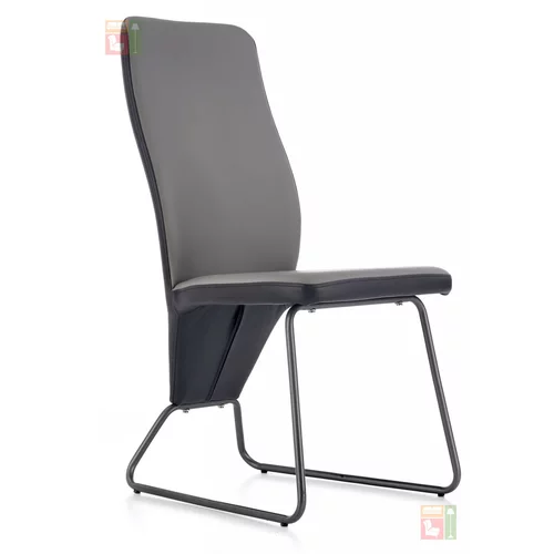Halmar Jedilniški stol K300 - črn/siva