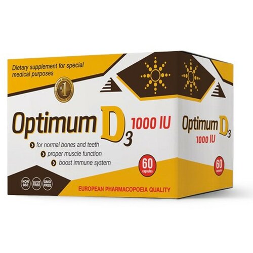 Optimum D3 1000IU, 60 kapsula Cene