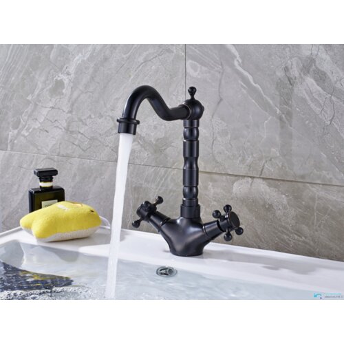  Antička slavina za umivaonik | Pipa EYN ANT2309 - Crna ORB, 24 cm Cijene