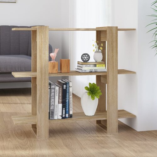 vidaXL knjižna omara/pregrada sonoma hrast 100x30x87 cm Cene