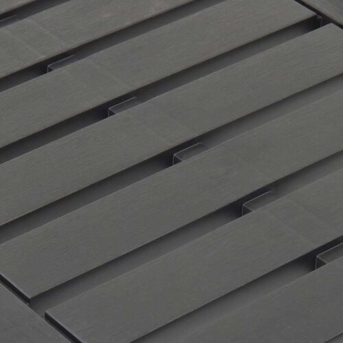 VidaXL Vrtni stol antracit 78 x 55 x 38 cm plastični Slike