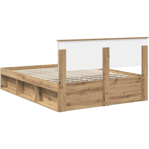  Okvir za krevet Umjetnička hrastovina 140 x 190 cm Slike
