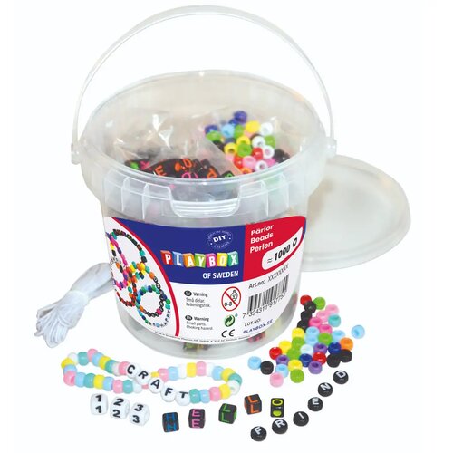 Playbox Set tisuću obojenih i slovnih perli za grijanje u kutiji Cene