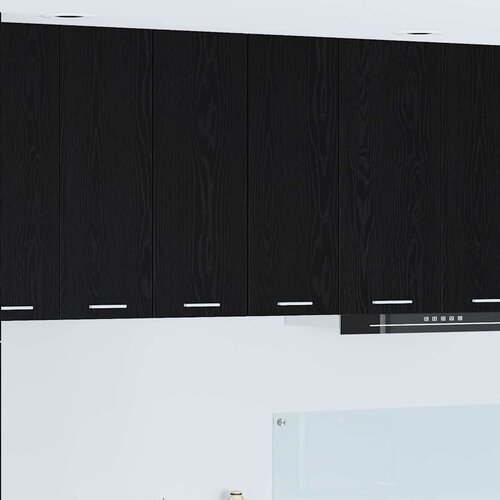 Viseći ormarić 2 pcs Crni hrast i bijela 30 x 31 x 80 cm Cene