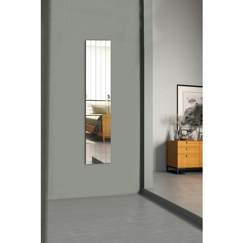 HANAH HOME rectangular stripe - 5 x 100 cm ( 5 pieces ) - silver silver mirror Slike