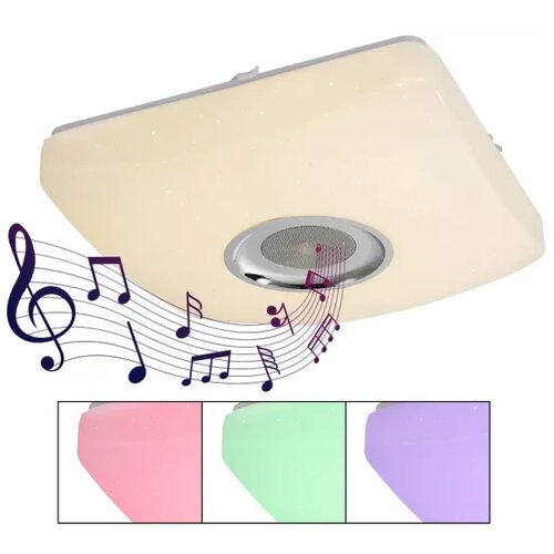 Globo LED stropna svjetiljka Ayleen (18 W, D x &amp;Scaron; x V: 36,5 x 36,5 x 9 cm, Bijele boje, Opal) Slike