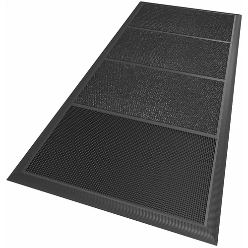 Notrax Predpražnik za razkuževanje Sani-Master™, VxDxŠ 19 x 2000 x 914 mm, antracitne / črne barve