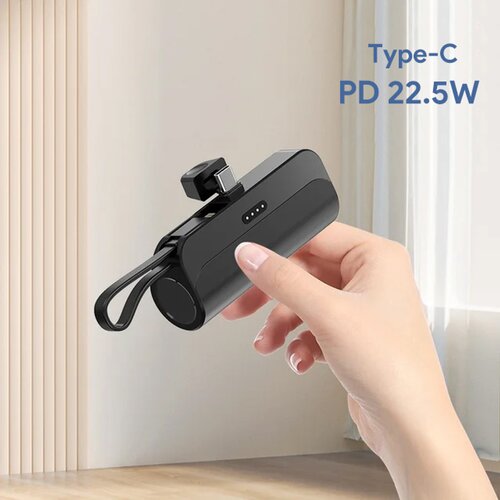  Back up baterija privezak 5000mAh Type C crna Cene