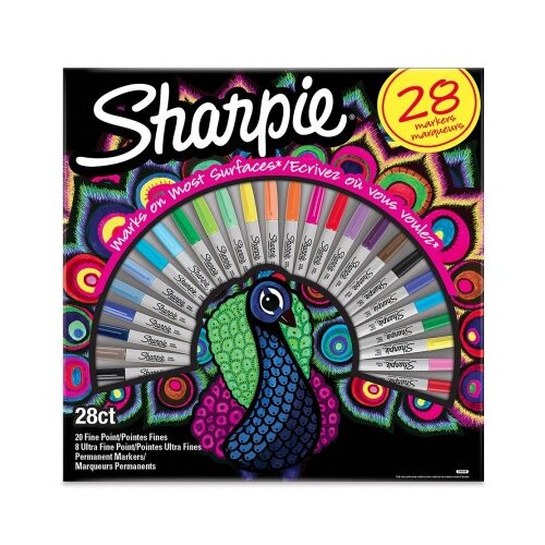 Sharpie permanentni marker set peacock 1/28 ( SH58158 ) Slike