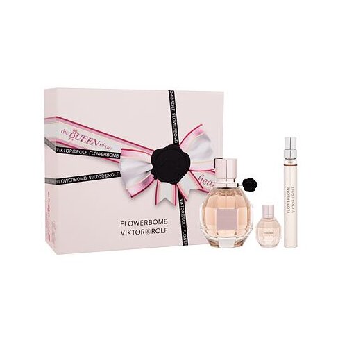 Viktor &amp;amp; Rolf Flowerbomb darovni set parfemska voda 50 ml + parfemska voda 10 ml + parfemska voda 7 ml za žene Slike