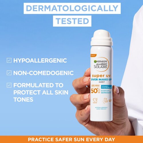 Garnier Ambre Solaire Super UV za&amp;scaron;čitno pr&amp;scaron;ilo SPF 50 75 ml Slike