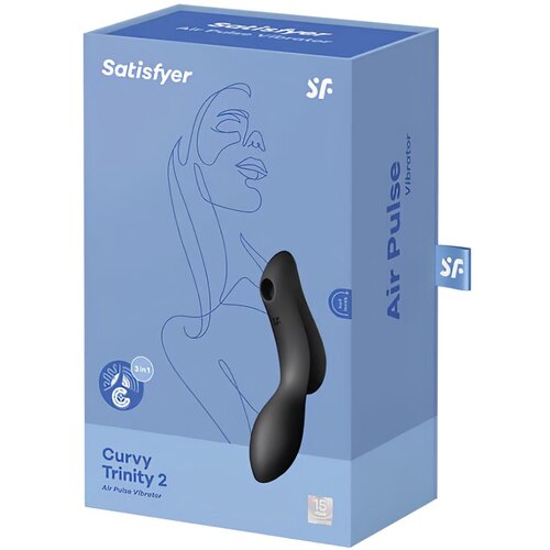Satisfyer Vibrator Curvy Trinity 2 črn Slike