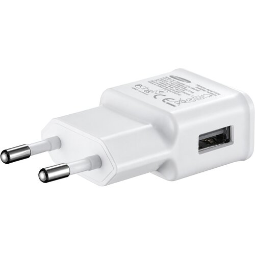Samsung stenski polnilec z enim USB-A vhodom 15W bele barve EP-TA200EWE (OEM pakiranje) Slike