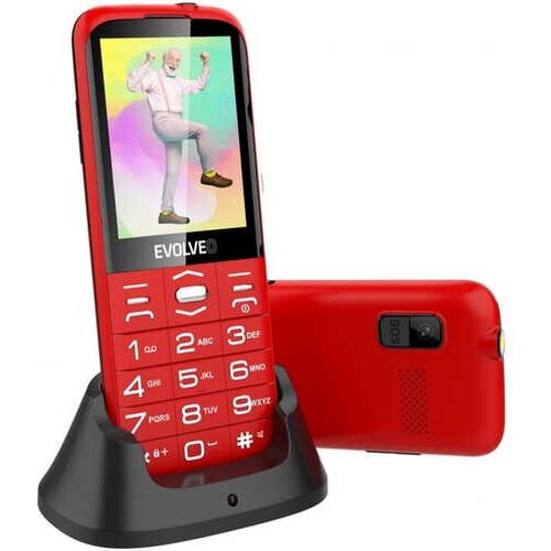 Evolveo - EasyPhone XO mobilni telefon za seniore, crvene boje Cene