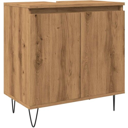 Maison Chic Kopalniška omarica - Kopalniški kabinet artisan hrast 58x33x60 cm inženirski les, (21794983) Cene