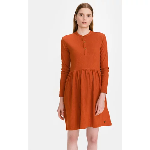 Superdry Jersey Mini Obleka Oranžna