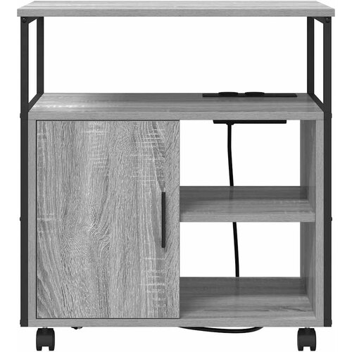  s postajom za punjenje Siva Sonoma 61 x 46 x 67 cm Slike