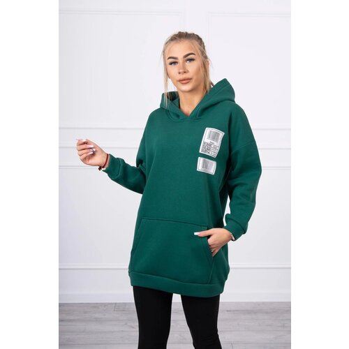 Kesi Hooded sweatshirt with patches green Slike