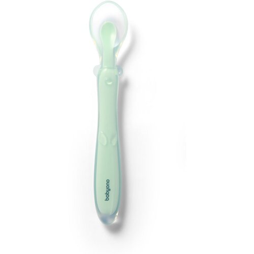 BabyOno Silicone Spoon 6m+ žlička za otroke Mint 1 kos Slike